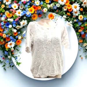 Vintage white sweater With Tatting